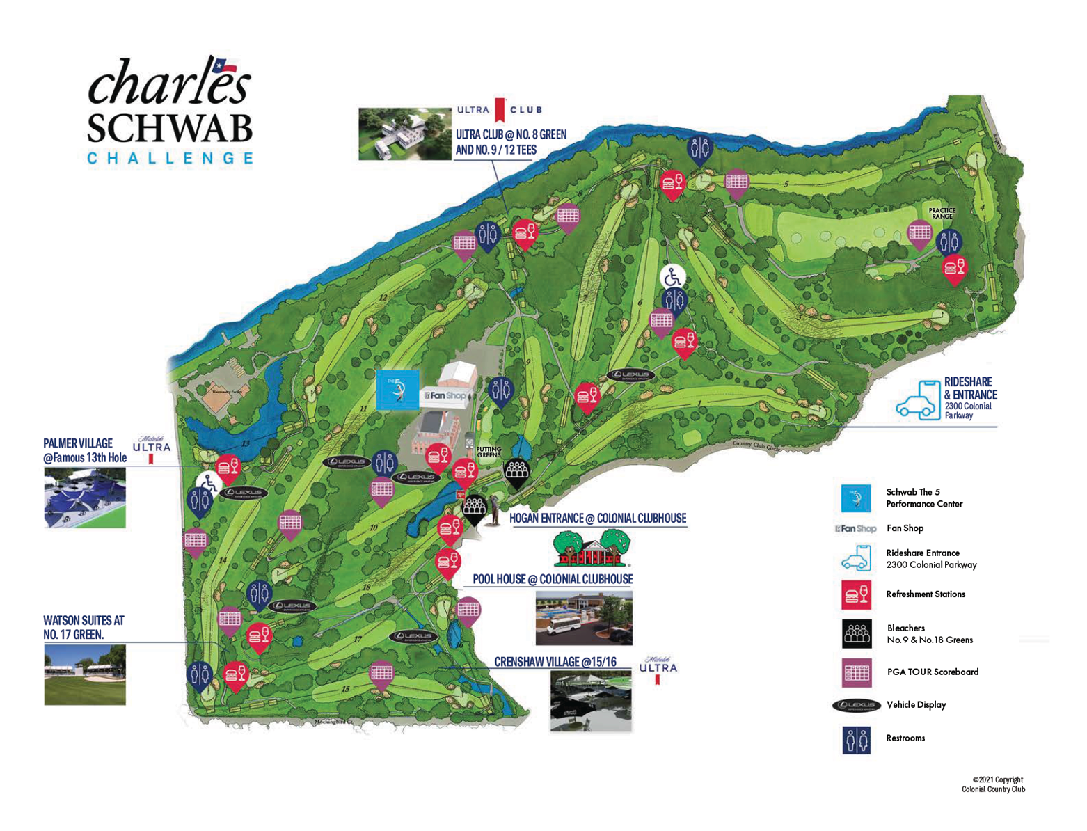 Official Maps Charles Schwab Challenge